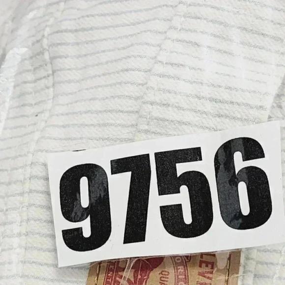 Levi's Mid Length Jean‎ Short Striped Women's  30 Stretched 9756 - Picture 6 of 6